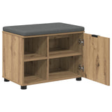 Hall Bench with Cushion with Shelf Artisan Oak 60 x 38 x 46 cm 891503