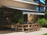 2.5 x 2m Electric Awning with Remote Controller, Aluminium Frame DIY Retractable Awning, UV30 Sun T3398P317570