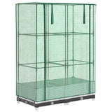 Raised Bed with Greenhouse Cover Rattan Look 80x40x123 cm 4015838