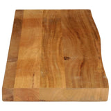 Table Top Live Edge 100x30x2.5 cm Solid Wood Mango 370528