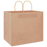 Paper Bags 250 pcs with Handles Brown 32x22x28 cm 4101596