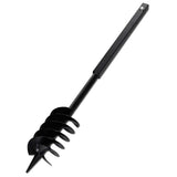 Ground Drill with Handle 150 mm with Extension Tube 9 m Steel 270528
