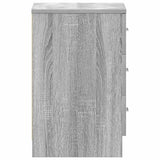 Bedside Cabinet Grey Sonoma 38x35x56 cm Engineered Wood 815323