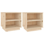 ZNTS Bedside Cabinets 2 pcs 40x34x40 cm Solid Wood Pine 813326