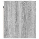ZNTS Wall-mounted Bedside Cabinet Grey Sonoma 38x34x40 cm 861257