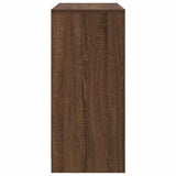 Sideboard with Drawer Brown Oak 80x34x76 cm Engineered Wood 861541
