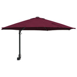 Garden Parasol Bordeaux Red 248 x 248 x 148 cm 42003231