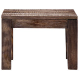 Coffee Table 50x50x35 cm Solid Mango Wood 247468