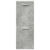 4 Piece Bathroom Furniture Set Concrete Grey Engineered Wood 3324866