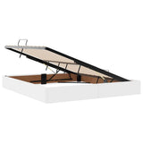 Storage Bed with Mattress Pure White 180 x 200 cm Faux leather 3369958