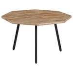 ZNTS 2 Piece Coffee Table Set Hexagon Reclaimed Teak 246097
