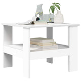Coffee Table White 57 x 55 x 45 cm Engineered Wood 8000244