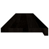Stair Treads 12 pcs Brown Black 110x30x2 cm Solid Wood Oak 3283047