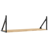 Wall Shelves 2 pcs Sonoma Oak 80x25x25.5 cm Engineered wood 836339