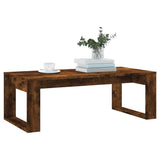 Coffee Table Smoked Oak 102x50x35 cm Engineered Wood 823363