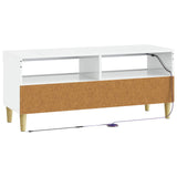 LED TV Cabinet High Gloss White Engineered Wood 897209