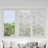 Window Films 5 pcs Frosted 3D Rainbow Pattern PVC 3208988
