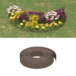Garden Edgings 4 pcs Brown 10 m 10 cm Polyethylene 3155438