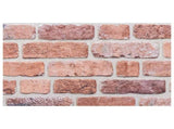 Wall Panels 10 pcs 100 x 50 cm Red EPS Foam 42046099