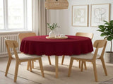 Table Cloth 5 pcs Round Wine Red 140 cm 42040491