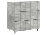Drawer Cabinet Concrete Grey 66 x 34.5 x 92 cm Engineered Wood 894378