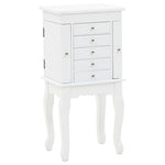 Free Standing Jewelery Cabinet White 246960