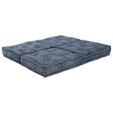 Modular Sofa 2 pcs Indigo Print 140 x 70 x 36 cm Fabric 3315115