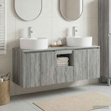 Bathroom Cabinet Set 3 pcs Grey Sonoma 49.5 x 44.5 x 65 cm 3405683