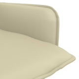 Armchair Cream Faux Leather 42047736