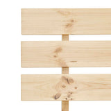 Bed Frame Natural Solid pine wood, Plywood Double Durable 283164