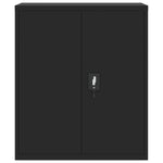 ZNTS File Cabinet Black 90x40x105 cm Steel 339738