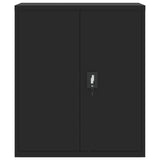 ZNTS File Cabinet Black 90x40x105 cm Steel 339738