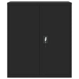 File Cabinet Black 90x40x105 cm Steel 339738