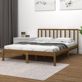 Bed Frame without Mattress Honey Brown Solid Wood Pine 200x200 cm 3105094