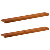 Window Sills 2 pcs Brown 120 x 15 x 2 cm Solid Oak Wood 42049973