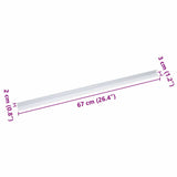 Stair Nosings 30 pcs Silver 67 x 3 x 2 cm Aluminium 4013470