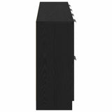 Sideboard 2 pcs Black Oak 60 x 30 x 70 cm Engineered Wood 3333073