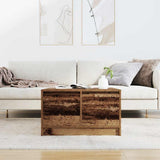 Coffee Table with Drawers Old Wood 70.5x70x40 cm 3328415