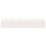 Lawn Edgings 30 pcs White 103 x 0.05 x 22 cm Steel 874812
