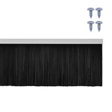Screw-on Door Brush Seals 12 pcs White 100 cm Aluminium Alloy 42019555