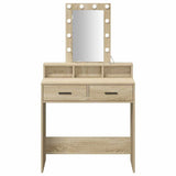 Dressing Table Brown 79 x 41 x 140 cm Engineered Wood 865165