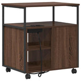 Cabinet with Charging Station Brown Oak 61 x 46 x 67 cm 859834