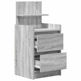 Bedside Cabinets with 2 Drawers 2 pcs Grey Sonoma 38x34x80 cm 861366