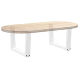 Coffee Table Legs V-Shape 2 pcs White 60x cm Steel 4012613