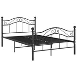 Bed Frame Black Powder-coated metal 120x200 cm Bed Frame 324994