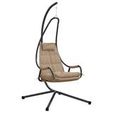 Hanging Egg Chair Folding Taupe 94 x 107 x 196.5 cm Steel 42003853