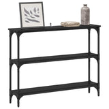 Console Table Black oak 100 x 22.5 x 75 cm Engineered Wood 883505