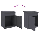 Parcel Drop Box with Storage Anthracite 47.5 x 38 x 59 cm Steel 874942