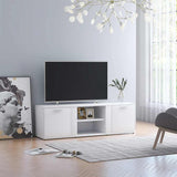 801161 TV Cabinet White 120x34x37 cm Engineered Wood
