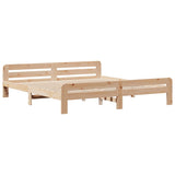 Bed Frame without Mattress 200x200 cm Solid Wood Pine 855460